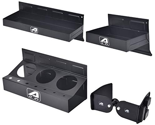 A A IN Magnetic Toolbox Tray Set, Tool Box holder Accessories for Tool Organizer,Garage Storage, 2 Trays, Can Caddy, Paper Towel & Screwdriver Holder (A049)