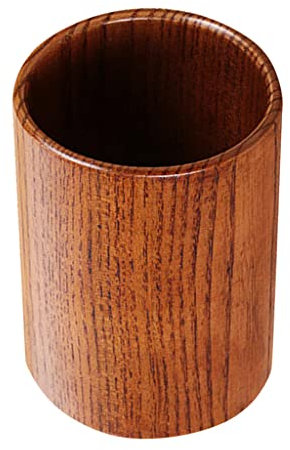 RAKUTE Redondo De Madera Utensilios De Cocina Tarro De Almacenamiento Porta Cubiertos Caddy Tidy Mesa De Comedor, 3 L Tarros