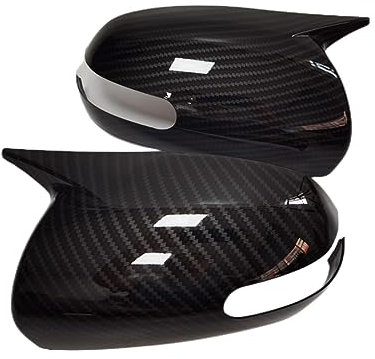 Übertragungsriemen Für KIA K3 Für Cerato Für Forte 2009-2012 Carbon Faser Auto Außen Körper Seite Tür Rückspiegel Abdeckung Kappe Shell Gehäuse Aufkleber Trim Variomatik Riemen (Farbe : Carbon)