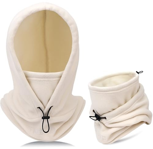 TAGVO Pasamontañas Máscara De Esquí a Prueba De Viento Capucha De Lana Térmica Invierno Uso Multiusos Mascarilla Unisex Cálido ＆ Cubierta Facial Transpirable Calentador De Cuello Pesado para