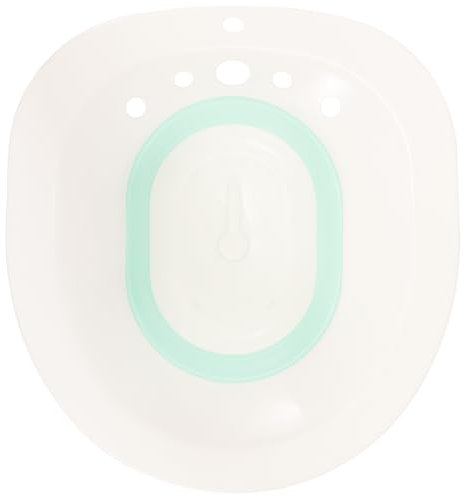Sewroro Bidet Domestique Pliable Blanc Et Vert Pour Soins Infirmiers, Dimensions Universelles, Bidet De Lavage Confortable Pour Femmes Enceintes Et Personnes Âgées, Usage Sanitaire à Domicile