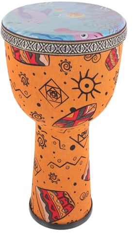 WEKADRIN Djembe Handtrommel für Erwachsene und Kinder mit Lautem Klang aus Pvc für Musikveranstaltungen und Bühnenauftritte Zartes Design Geeignet für Anfänger