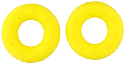 Hontaog Floating Ring Dog Toy, Pet Donut Toy, Water Play, Tug Toy, Frisbee for Small to Medium Dogs (Yellow, 8.5cm | 3.3 in)
