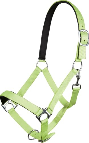 HKM SPORTS EQUIPMENT Halfter -Stars Softice-, weich unterlegt, Neon grün, Warmblut