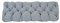 Ambientehome AKADAS - Cuscino da seduta a 2 posti, 120 x 50 x 8 cm, grigio chiaro