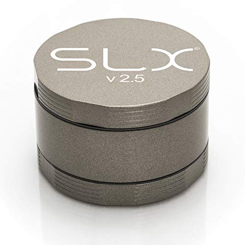 SLX - Macinino per spezie/erbe e tabacco, 62 mm, in metallo, colore: oro champagne, 6,2 x 6,2 x 3,6 cm