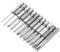 Fongmore Lot de 12 embouts de tournevis cruciformes cruciformes 50 mm avec tige hexagonale magnétique 6,35 mm