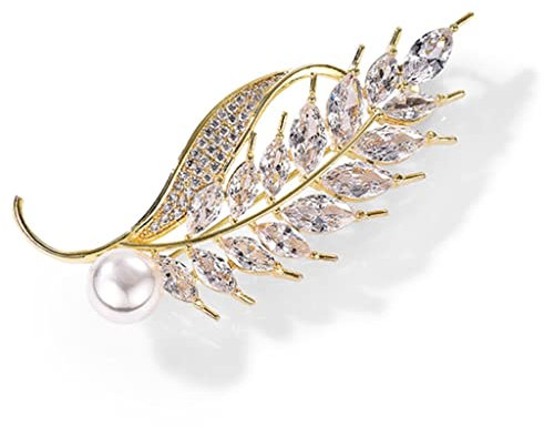 C H SZ CC Brosche Broschennadeln Goldene Blattbrosche weibliche Exquisite Luxus Temperament Corsage Strass Brosche Kleidung Metall Trend Zubehör Broschen