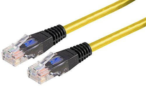 Pro Signal Cavo incrociato Cat5e giallo 0,5 m