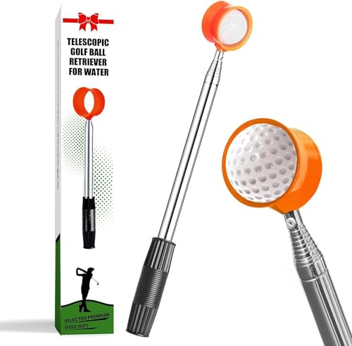 LOVMEAD Golfball Retriever mit Golfball Grabber, Teleskop Ballsammler Ballangel Golf für Golfliebhaber Golfanfänger und Golftraining, Ballrückholer Grabber Picker On-Course Golfzubehör
