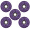 Disco abrasivo CSD de 115 mm, 5 unidades de disco de limpieza grueso, disco de limpieza grueso, de nailon para eliminación de pintura, óxido para amoladora angular (morado)