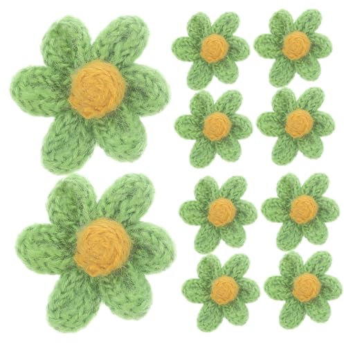 DOITOOL 10stücke Diy Kleidung Flicken Mit Blumenmuster Garnblumendekor Nähen Applikation Für Reparatur Und Dekoration Pullover Hemden Taschen
