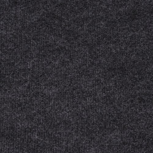 247Floors Cord Carpet, Anthracite Black, Cheap Thin Flooring - 5m x 4m