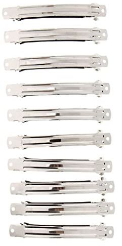 P Prettyia 10pcs Haarspange Rohling zum Bekleben, 10cm Haar Clips Haarbögen DIY Handwerk
