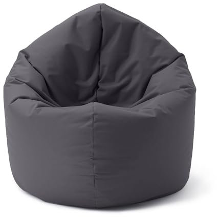 Lumaland Sitzsack Drops: runder Sitzsack (300 L) mit 2-in-1-Funktion für bequemes Sitzen & Liegen | Der Doppelagent für Relax-Momente in- & Outdoor I Mit anpassungsfähiger EPS-Füllung | Ø 120 x 75 cm