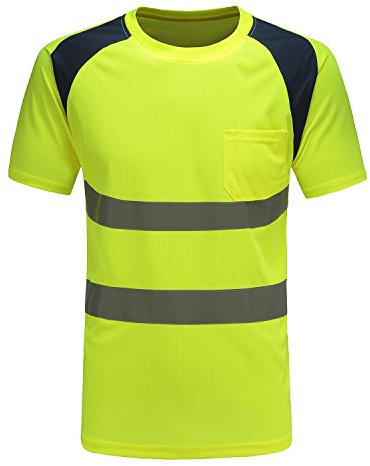 AYKRM Maglie Catarifrangente Alta visibilita Lavoro Giallo