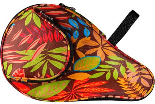 Dianzan Tischtennis-Tasche, Schläger-Aufbewahrungstasche, Tischtennis-schläger-hülle, Blattmuster, Tischtennis-paddel-Tasche, Oxford-Stoff, Pickleball-paddel-abdeckungen