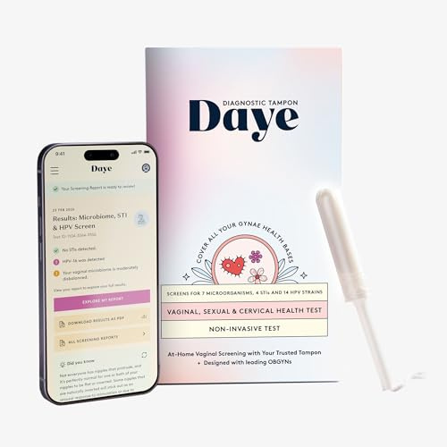 Daye At-Home Comprehensive Vaginal Health Test Kit (Microbiome, HPV & STI) | Full Panel Screening with Diagnostic Tampon | Clear, Actionable Insights
