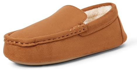 Amazon Essentials Chaussons mocassins pour garçon, marron, 5 grands enfants