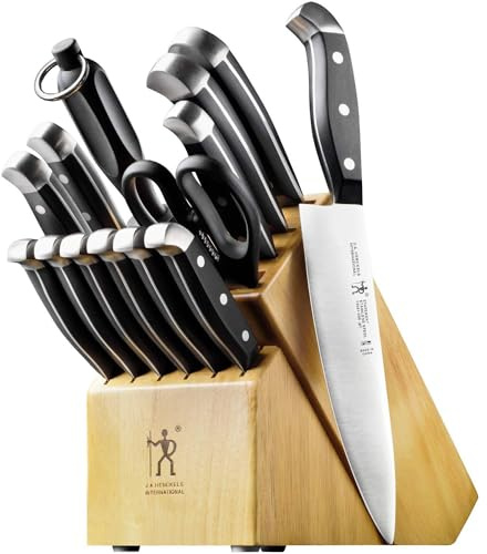 HENCKELS 13550-005 Knife Block Set, Stainless Steel