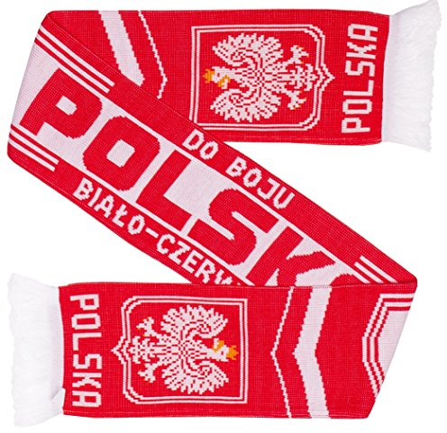 Polen Polska autentisk fotboll stickad halsduk .., Gör Boju, one size