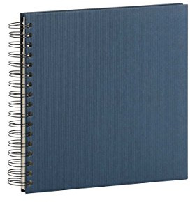 Rössler - S.O.H.O. Fotoalbum 230x230 mm Weiße Seiten Navy | Fotobuch zum Einkleben und Gestalten von Erinnerungen, Reisen und besonderen Momenten