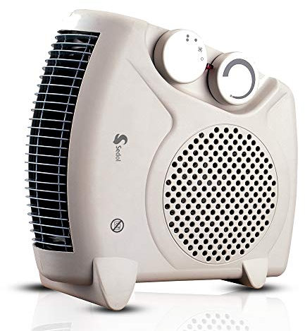 SEDOL Electric Fan Heater 2000W – Portable Upright or Flatbed Space Heater with Adjustable Thermostat, 2 Heat Settings, Overheat Protection & Cool Blow – Quiet Winter Room Heater for Home & Office