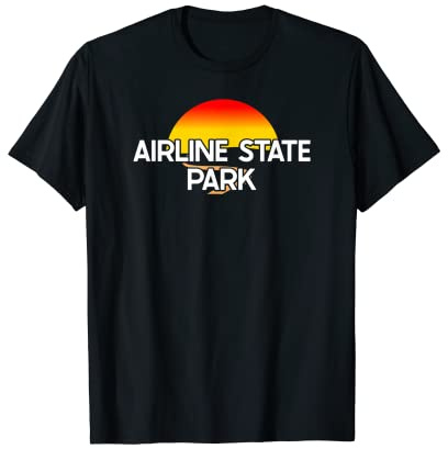Airline State Park USA Rail Trail Biking T-Shirt