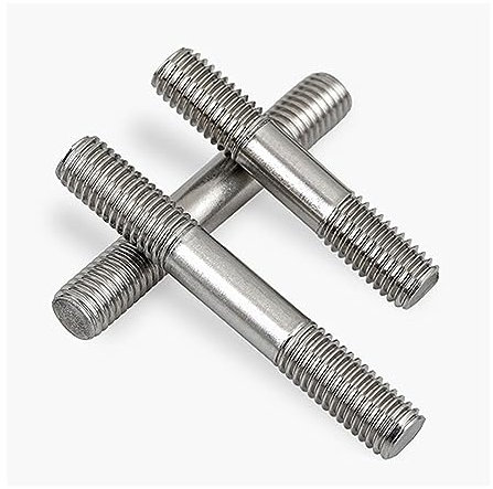 TULDYS WALENI M3 M4 M5 M6 M8 M10 304 Edelstahl Doppelendgewindestange Stehbolzen Stange Zahnstange Stehbolzen Schraube Länge 20~200 mm(M4 (5pcs),30mm)