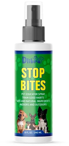 Dlibra Stop Bites Spray für Hunde - Natürliches Anti-Kau-Spray für Möbel, Schuhe, Vorhänge & mehr | Sichere Trainingshilfe für Welpen & Erwachsene | Keine Kaulösung