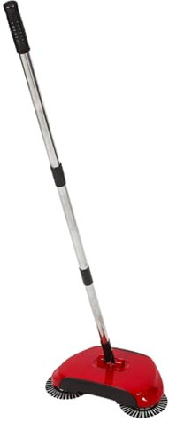 SEWOART Multi-function Push Sweeper Broom Dustpan Trash Bin for Hard Floors Random Color