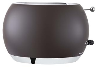 BUGATTI Romeo, tostapane multifunzione in acciaio inox, 7 livelli di rete, 4 funzioni, pinze non incluse, 870-1035 W (cioccolato)