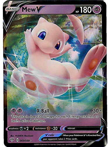 Mew V – 69/189 – Ultra Rare Schwert & Schild Darkness Ablaze Singles