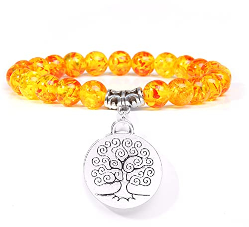 Kvinnor armband lotus berlock armband med bärnsten pärlor armband för män armband kvinnor yoga bön armband smycken buddhistisk gåva