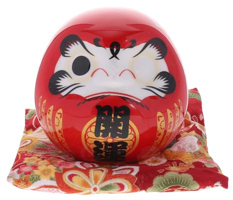 Gadpiparty Ceramic Doll Figurines ，Japanese Lucky Good Luck Home Dolls, Upright Cat with Lucky Home Decor