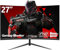 CRUA Gaming incurvé Écran 27 Pouces 200 Hz, FHD 1080P 1800R Moniteur PC, 1 ms GTG avec FreeSync, Faible Flou de Mouvement, Protection des Yeux, VESA, DisplayPort, HDMI,