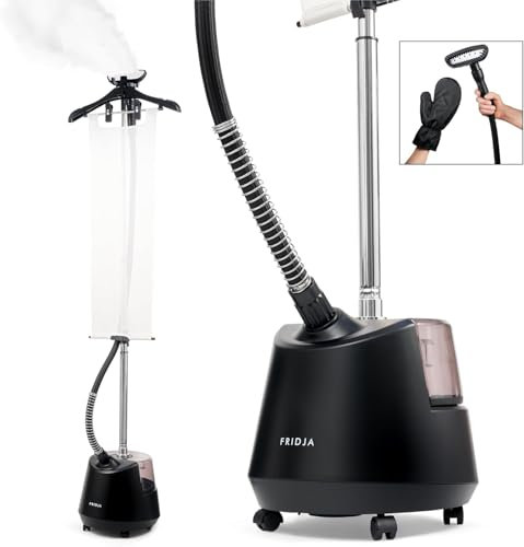 Dampfglätter für Kleidung – Professionelle Dampfbürste mit 2200W, 3l Wassertank und zwei Dampfeinstellungen für schnelle Faltenentfernung – Für alle Stoffe geeignet, in 35 Sek. bereit – Mattschwarz