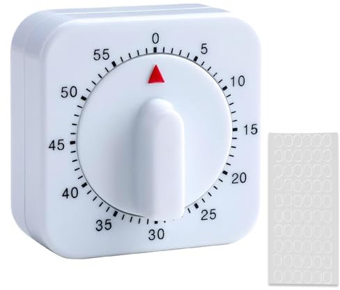 Kitchen Timers,Egg Timers Wind Up Cooking Timers for Kitchen with Alarm Suitable for Teachers Children's Cooking Timer Baking Boiling Exercise Family with Adhesive Tape 1 Piece