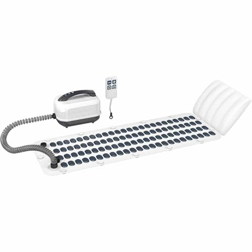 Estera de baño de burbujas portátil para spa, ajustes de burbujas ajustables con control remoto y almohada, estera de bañera, estera de masaje de burbujas para bañera eléctrica