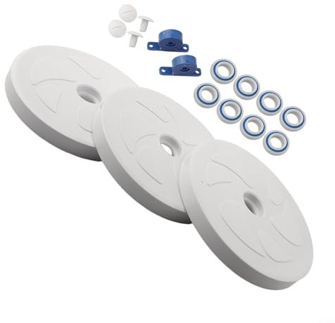Kit de pièces de nettoyage de piscine, avec grandes roues, roulements à billes, roulements à turbine, vis en plastique, pour Polaris 180 280, accessoires d'entretien de piscine