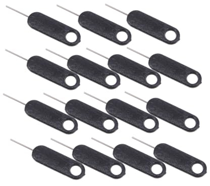 Angoily 15 pièces Aiguilles Déjection Sim Alliage Daluminium Outil Retrait Sim Carte Compatible Téléphones et Durable