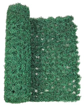 Valla de privacidad artificial, cubierta de barandilla, 0,5 x 2 m, protección visual, seto, valla de privacidad artificial para balcón, pared, fondo, jardín, terraza, decoración