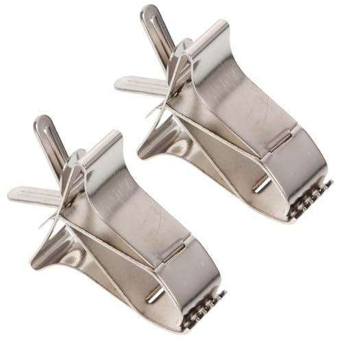 Toyvian 2 StüCk Edelstahl Vogelfutter-Clips FüR VogelkäFig GemüSe Halter Vogelfutterklemmen Papagei-GemüSeclip Futterhalter FüR Haustier Und Kleintiere