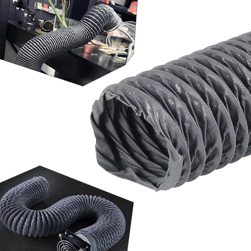 Flexibler Trockner-Entlüftungsschlauch, Hochtemperatur, HVAC-Lüftungsschlauch, 5,1 cm, 15,2 cm, für Küche, Bad, Gewächshaus, 5 m, 300 mm