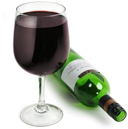 Giant Wine Glass - Wine Bottle In A Glass Glass | Gift Boxed | Holds a Bottle of Wine 750ml / 75cl - bar@drinkstuff XXL Wine Glass