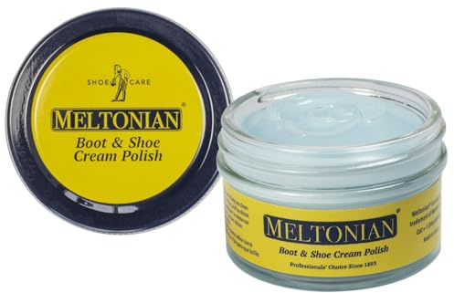 Meltonian Crème de polissage pour bottes et chaussures, bleu ciel, 1.7oz