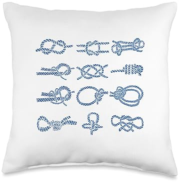 Sailing sailing knot knotting Throw Pillow, 16x16, Multicolor
