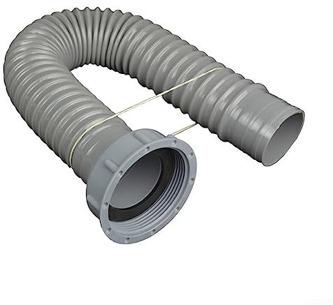 Tubo di scarico per lavello da cucina, tubo di scarico flessibile in PP+PVC, adatto per tubo dell'acqua di drenaggio del contenitore della cucina e del bagno, 40 cm