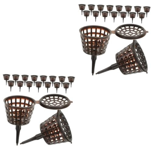 Happyyami 40pièces Boîte De Fertilisant Plastique Pour Plantes Bonsai Avec Couvercle s Couleur Café Récipients Pratiques Pour Engrais à Fleurs Et Petites Plantes