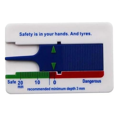 0-20mm Auto Profondimetro Del Battistrada Indicatore Di Profondità Righello Di Plastica Battistrada Calibro Di Profondità Del Battistrada Del Pneumatico Misuratore Di Pneumatici Ruota Strumento Di Mis